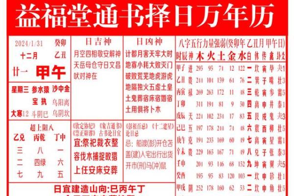 万年历老黄历:每日运势详析,掌握全年好运 万年历老黄历:每日运势详析,掌握全年好运